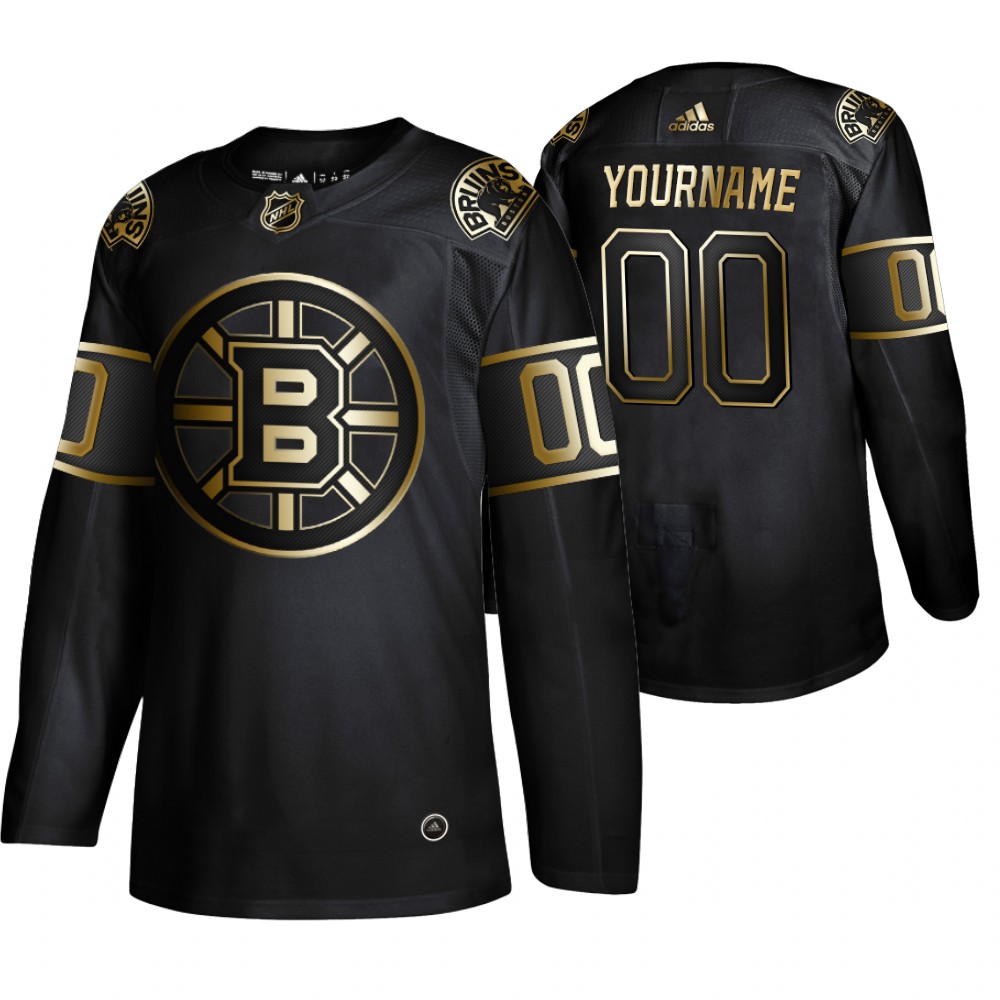 Cheap Adidas Bruins Custom Men 2019 Black Golden Edition Authentic Stitched NHL Jersey